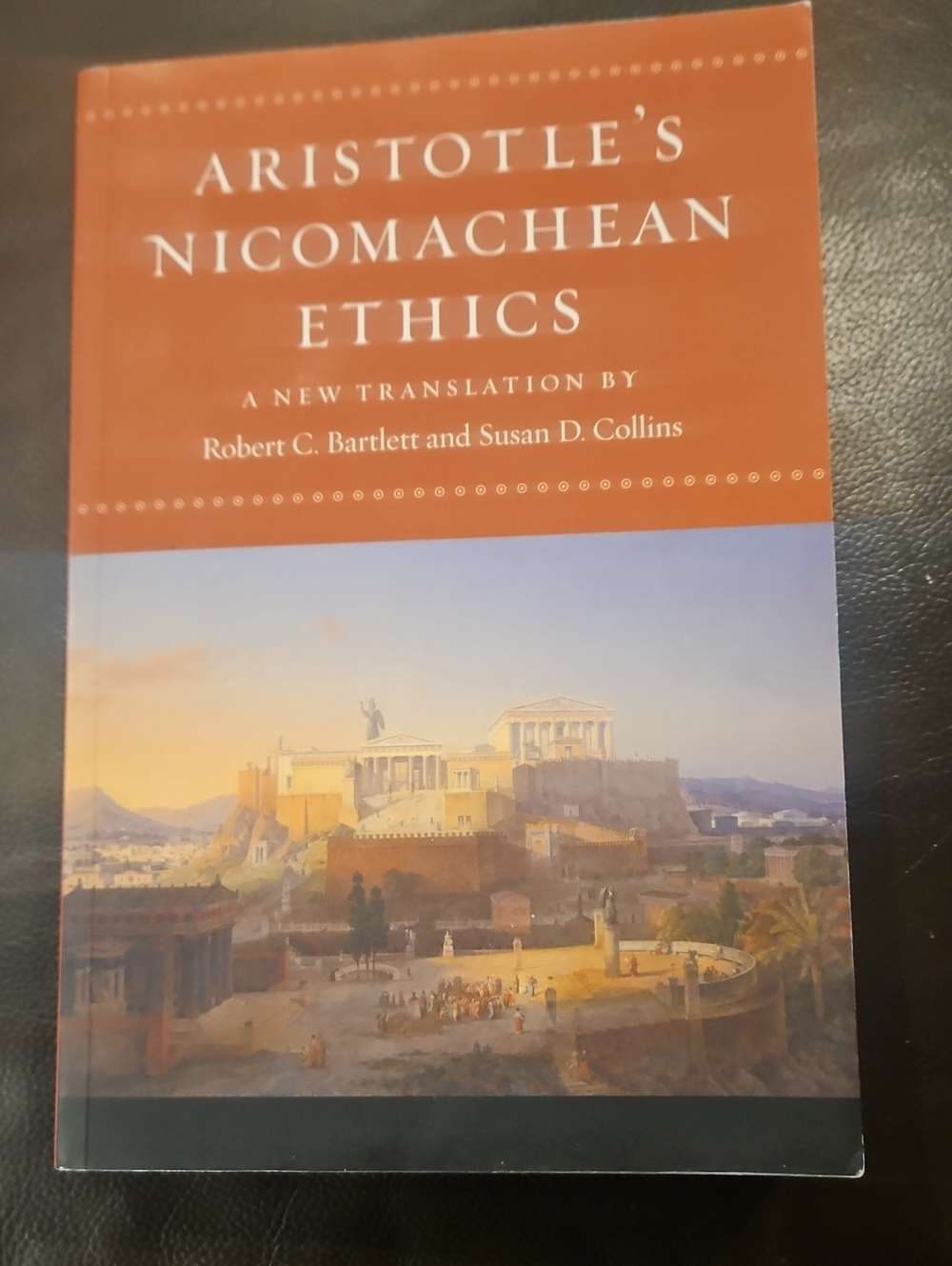Aristotle's Nicomachean Ethics - Orange Cover Home Art Print